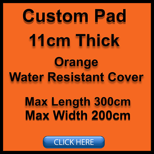 Custom-made-foam-pad-orange-11cm-thick
