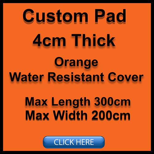 Custom-made-foam-pad-Orange-4cm-thick
