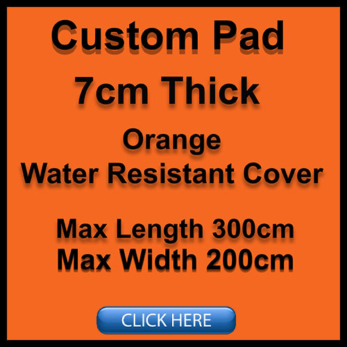 Custom-made-foam-pad-orange-7cm-thick